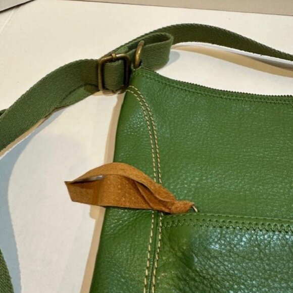 Vintage The Sak Green Leather Crossbody - Picture 4 of 16